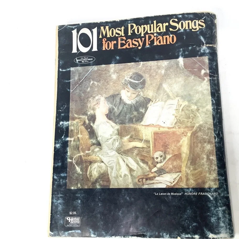101 Most Popular Songs Easy Piano Modern World Library No 11a  Songbook La Lecon